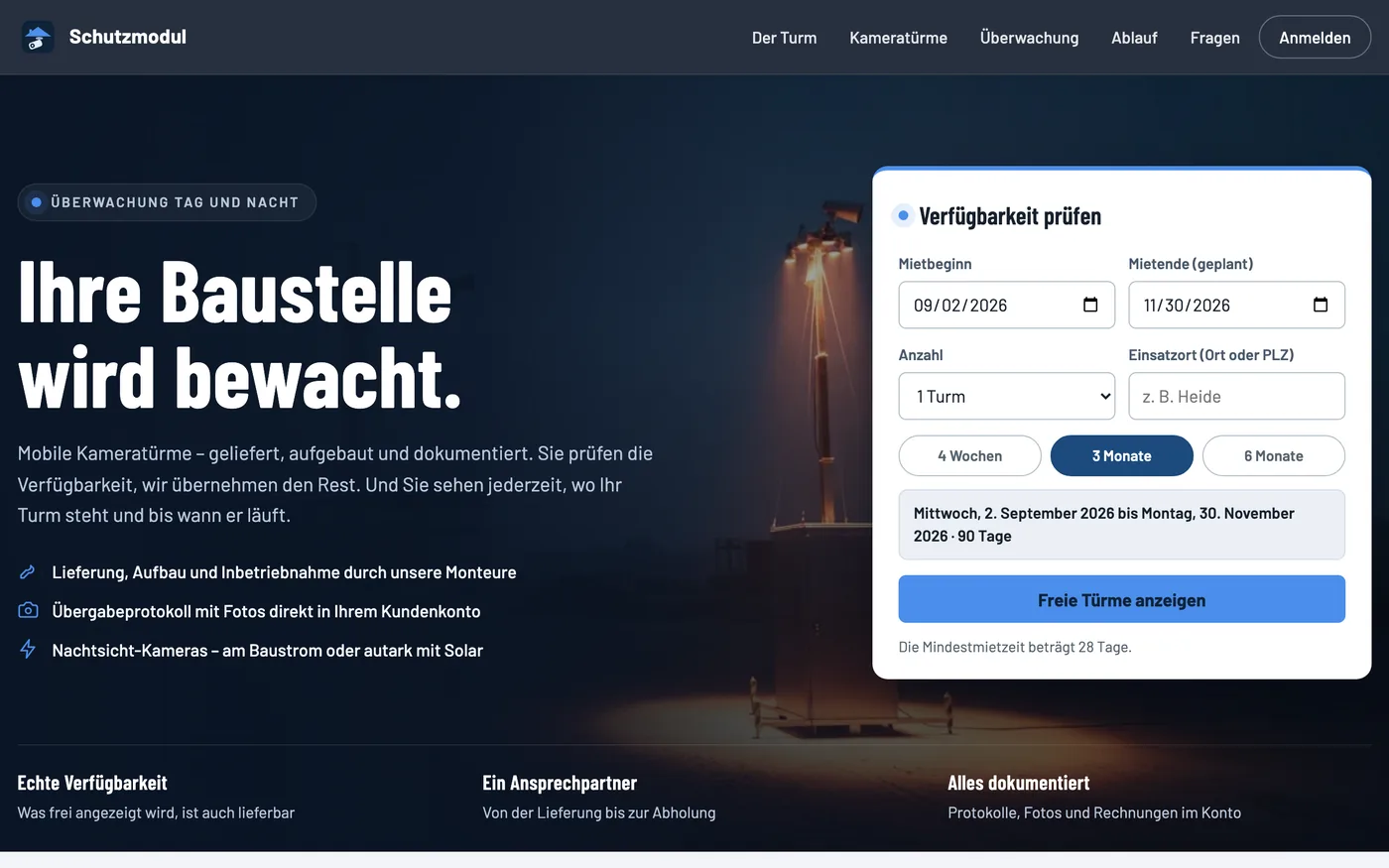 Startseite Schutzmodul